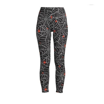 No Boundaries Womens juniors Halloween Spider Web Ankle Leggings Small 3-5 New